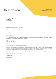 Inspire the reader to continue reading your application (cover letters are not a summary of your resume). Uber Driver Cover Letter Example Kickresume