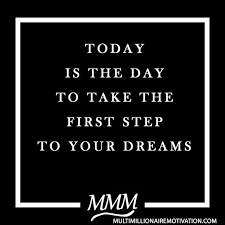 You can't cross a chasm in two small jumps. Make Today The Day To Take The First Step To Achieving Your Dreams First Step To Your Steps Quotes Fitness Inspiration Quotes Determination Quotes Inspiration