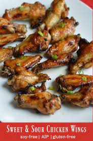 Sweet Sour Chicken Wings Aip Gutsy By Nature Sweet Sour Chicken Healthy Chicken Recipes Chicken Wing Recipes