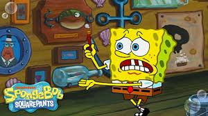 Spongebob pulls out a red monkey wrench, and goes back to the bathroom and hits the wrench on the toothpaste, causing the top to ricochet off some things in the bathroom before hitting spongebob in the eye. The Wet Painters Full Episode In 5 Minutes Spongebob Youtube
