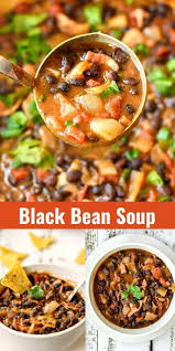 Black Bean Soup From Dried Beans With Ham Black Bean Soup In 2020 Bean Soup Best Soup Recipes Soup Recipes