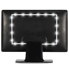 Luminoodle Bias Lighting Backlight Kit For Monitors Up To 24 Usb Led Light Strip Computer Monitor Backlight True White Adhesive Strip White Small 24 Tv Walmart Com Walmart Com