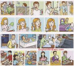 Maybe you would like to learn more about one of these? 1 Get Up 2 Take A Shower 3 Brush My Teeth 4 Shave 5 Get Dressed 6 Wash My Face 7 Put On Makeup 8 Brush Dictionary For Kids Daily Routine Everyday Activities