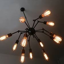 Loft Spider Shape 12 Light Industrial Pendant Light Fixtures