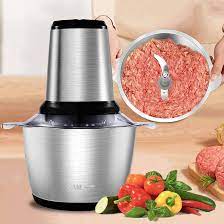 Picadora Carne Electrica Procesadores De Alimentos Elu00e9ctricos, Picadora  De Carne De Acero Inoxidable De 2 Litros, Picadora De Alimentos Para Carne,  Cebolla, Verduras Con 2 Cuchillas De Dos Niveles, 2 Velocidades, 500