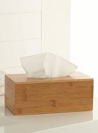 Bamboo Tissue Box Tissue Boxes Wood Accessories Bathroom Decor
