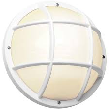 Newport Coastal 10 25 In White Outdoor Incandescent Nautical Flushmount 7971 02w The Home Depot