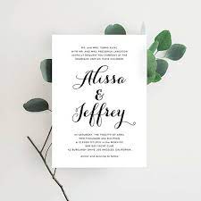 Printable Wedding Invitation Template Clean Invitation Etsy Wedding Invitations Printable Templates Wedding Invitation Templates Printable Wedding Invitations