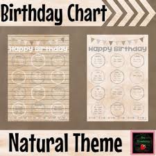 Free Editable Birthday Chart For Classroom Natural Theme Birthday Chart Editable Birthday Charts Birthday Board Classroom Birthday Board