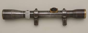 Older brass high quality rifle scope with mounts marked “C., D.R.G.M., Dr. Walter  Gerard, Charlott