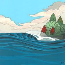 International Surfing Day Erik Abel Art Surf Art Sea Inspired Art