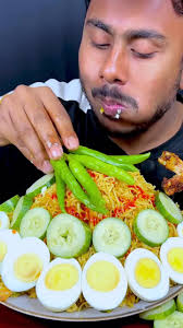 Spicy Green Chili Eating Challenge: Big Bites Mukbang