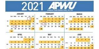 Maybe you would like to learn more about one of these? Apwu 2021 Pay Holiday Calendar Leave Chart 21st Century Postal Worker