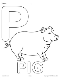 It doesn't really matter if you prefer wild and dangerous creatures such as mighty lion, snake, tiger, polar bears, coyote, jaguar, sneaky fox. Letter P Alphabet Coloring Pages 3 Printable Versions Alphabet Coloring Pages Alphabet Coloring Alphabet Preschool