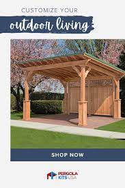 Lean To Style Pavilion Backyard Pavilion Outdoor Living Backyard
