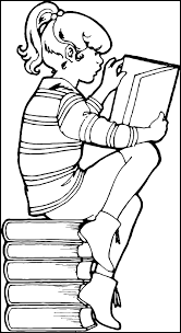 Maybe you would like to learn more about one of these? Reading Books Coloring Page For Kids Free Printable Picture