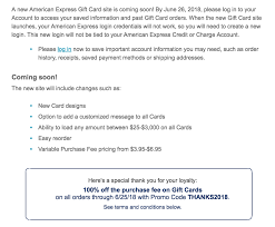 Maybe you would like to learn more about one of these? American Express Gift Cards To Increase Purchase Fees Online And More Changes Coming June 26 Doctor Of Credit