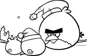 Angry Birds Christmas Coloring Page In 2020 Bird Coloring Pages Christmas Coloring Pages Halloween Coloring Pages