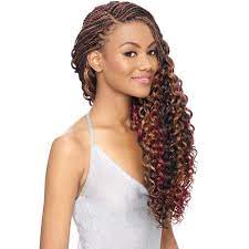 Vanessa 2x African Arts Kalontress Crochet Braid Senegal Wave 20 Inch Tangle Free Hot Water Set Rea Braided Hairstyles Curly Crochet Hair Styles Hair Styles