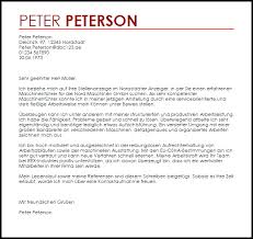 Bewerbung als produktionshelfer ohne stellenangebot muster. Bewerbungsschreiben Muster Maschinenfuhrer Livecareer