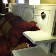 Pin By Cindy Barnes On Diy Dreaming Diy Headboard With Lights Floating Headboard Diy Headboard
