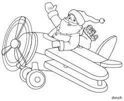 Pere noel dessin a imprimer. Dessin A Imprimer Le Pere Noel En Avion Pere Noel Coloriage Noel Coloriage
