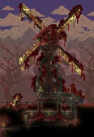 The meat grinder is a type of crafting station that can be used to turn 2 crimstone blocks into flesh blocks. Pc Route To Creativity Crimson Town Terraria Community Forums
