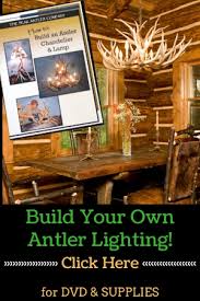Making a deer antler chandelier. Diy Antler Chandelier Lamp Dvd Course Make Your Own