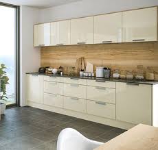 cream high gloss kitchen design