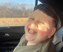 To commemorate Owen Potter's 200th visit to Riley Hospital for Children, he  and his mom, Jenifer, dropped off 15 pounds of pop tabs collected from  friends and family, as well as 1,000