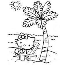 Free, printable hello kitty coloring pages, party invitations, printables and paper crafts for hello kitty fans the world over! Hello Kitty Beach Scene Hello Kitty Coloring Hello Kitty Colouring Pages Kitty Coloring