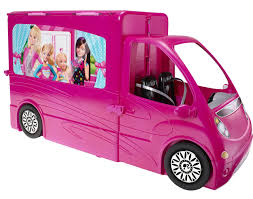 Barbie Bjn62 Accessoire Pour Poupee Camping Car Amazon Fr Jeux Et Jouets Camping Barbie Barbie Accessoires Pour Poupees
