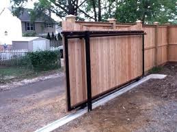 A Sliding Gate Instead Of Swing Gate Yes Sliding Wooden Gates Fence Design Wooden Gates