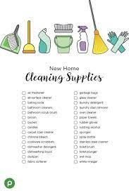 10 Great Pinnable Resources For Moving Be Prepared For Moving Time New Home Essentials Cleaning Supplies Checklist Apartment Checklist
