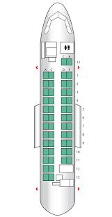 Economy Short Haul Dash 8 300 Air Canada Seat Maps