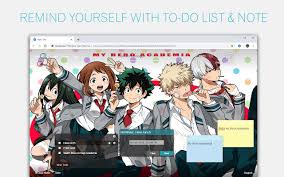 If you do not find the exact resolution you are looking for, then go. Boku No Hero Academia Custom My Anime New Tab