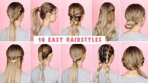 Do a looped ponytail and wrap its end around to hide your hair elastic. 10 Easy Hairstyles For Long Hair Youtube