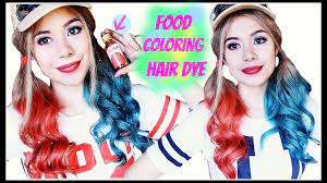 Fortunately, there are dyes that are marketed as being designed for other parts of the body but work perfectly fine for chest. How To Temporary Dye Your Hair Using Food Coloring Harley Quinn Inspired Hair Beautyklove Youtube