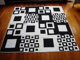 Black And White Quilt Patterns Unfolded Steppmuster Quilt Quilt Modernen