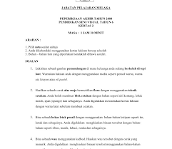 Pendidikan seni visual tahun 4 (peperiksaan pertengahan tahun) arahan : Contoh Soalan Psv Tahun 4 Kssr Kecemasan 2