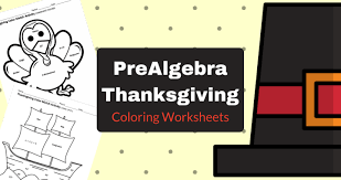 It's around fourth grade that many youngsters bec. Free Thanksgiving Math Coloring Worksheets Prealgebracoach Com