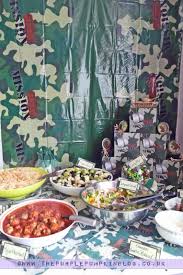 A man in a uniform. Army Themed Party Decoration Ideas