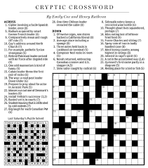 What do you call height in scientific words? National Post Cryptic Crossword Forum March 2012