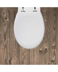 abattant wc clipsable avec frein de chute en thermodur blanc