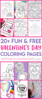 Cute bunny valentine from crafts on sea. Valentines Coloring Pages Happiness Is Homemade