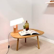 Natural cherry, walnut, maple and oak. Petit Salon Small Coffee Table Solid Oak Reine Mere