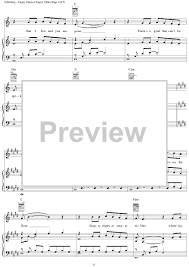 Empty Chairs At Empty Tables Sheet Music Preview Page 4