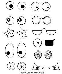 Yeux Et Bouches Ou Autre A Decouper Coloriage Yeux Coloriage Chat Coloriage Monstre