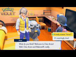 Pokémon Scarlet & Violet - Arven Dialogue on Schools Academy & Violet Books  And Turo - YouTube