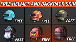 How To Get Free Helmet And Backpack Skin In Pubg Mobile Free Helmet Skin Pubg Youtube